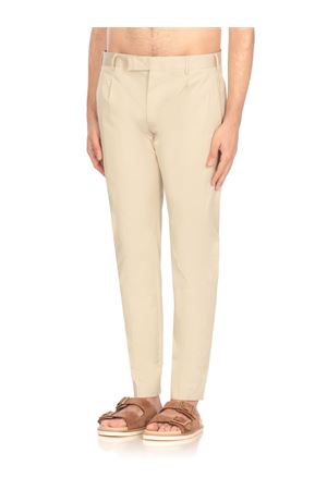 Beige cotton blend trousers PT TORINO | COASX0ZA0FWDSD590040